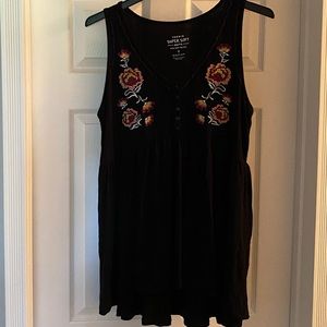 Torrid Super Soft knits black tank